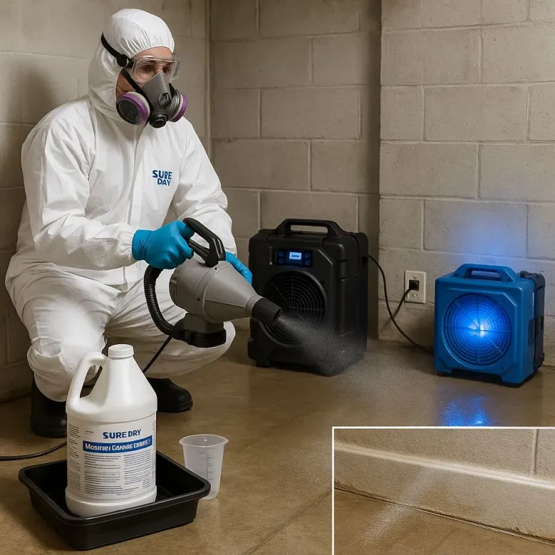 Sanitization and Odor Removal process in East Rockaway, NY