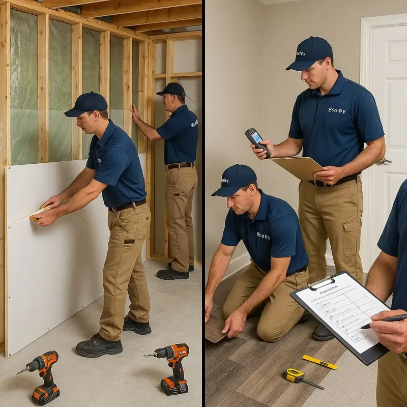 Repairs and Reconstruction process in East Rockaway, NY